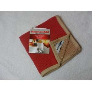  KitchenAid Cotton two sided 2 pack of Dishclothes Red 