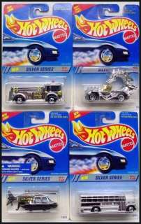 HOT WHEELS 1995 SILVER SERIES 4 CARS MOMC  