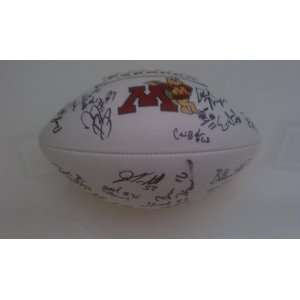  2008 Minnesota Golden Gophers Team Signed Football 