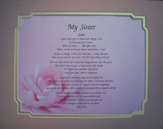 My Sister Personalized Poem