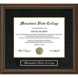  Mountain View College Diploma Frame