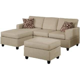   Sleeper Sofa with Storage and Pillows Brown Microfiber