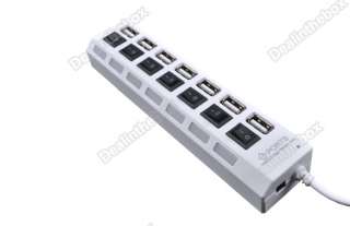 Port USB 2.0 High Speed HUB Switch For Laptop PC New  