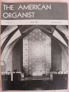 May 1963 Vintage American Organist Magazine Pipe Organ  