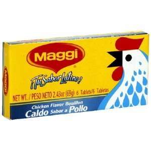 Maggi, Bouillon Chicken 6 Cubes, 2.43 Oz Grocery & Gourmet Food