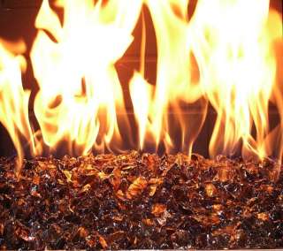 40# COPPER FIRE GLASS LARGE ROCKS Fireplace FirePit  