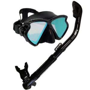 Snorkeling Scuba Dive DRY Snorkel Mask w/ COLOR CORRECTION Lenses Gear 