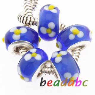   European Glass beads Fit Charm Bracelets Loose Beads jewelry Lot