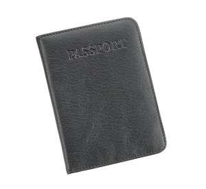 Rosetta Soft Napa Leather Passport Cover BLACK  