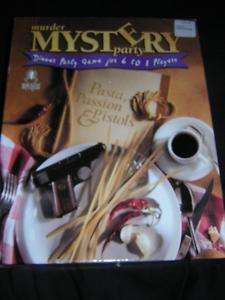 PASTA, PASSION & PISTOLS Murder Mystery Party Game NEW  