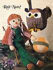 VINTAGE 24 INCH DOLL, OWL AND BALL KNITTING PATTERN No 7135