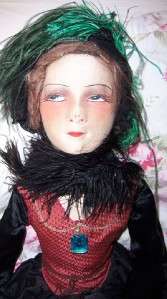 Vintage French Boudoir Bed Poupee Fashion Doll Art Deco Paris Antiques 