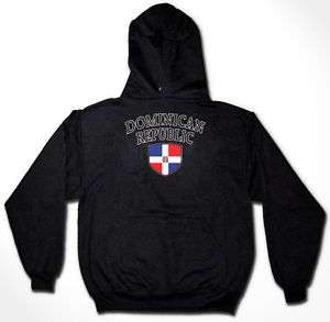 DOMINICAN REPUBLIC Soccer Flag Football Country Hoodie  