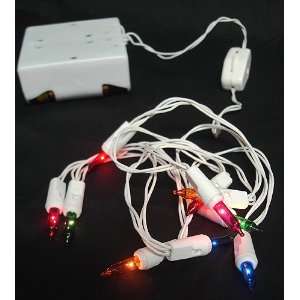   Operated Multi Color Christmas Lights With White Wire