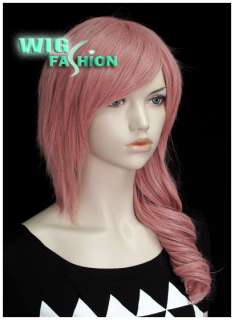 New Fashion Long Wavy Milkshake Pink Irregular Hair Wig  