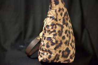 NWT MICHAEL KORS JET SET EAST WEST LARGE TOTE CHAIN ITEM LEOPARD BROWN 