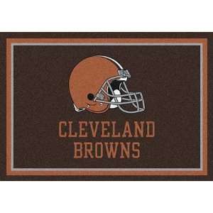 Cleveland Browns 5 4 x 7 8 Team Spirit Area Rug (Brown)  