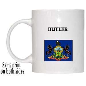    US State Flag   BUTLER, Pennsylvania (PA) Mug 