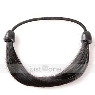   Lady Girl Synthetic Hair Ponytail Holders Elastic Tie Ring  