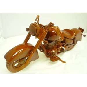  Mahogany Wooden Display Model Indian Motorcycle Replica 
