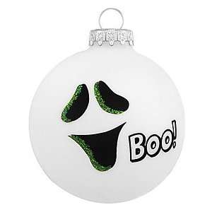  Ghost Face Glass Ornament