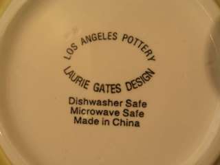 Laurie Gates Christmas Dinnerware Los Angeles Pottery  
