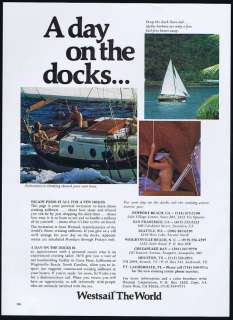 1976 Westsail Cruising Sailboats Photo Print Ad  