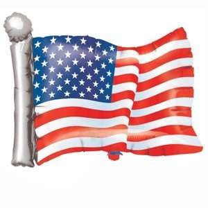  American Flag Jumbo 28 Inch Foil Balloon Toys & Games