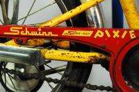 Vintage Schwinn Stingray Pixie kids bike 16 wheels yellow red muscle 