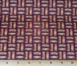 Wine Corks in Squares Vintage Fat Quarter Fabric  