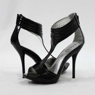 100% Auth Brand New Max Rave by BCBG Kelvin Black Patent Party High 