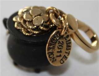 NWT Juicy Couture LTD ED Gold POT O GOLD CHARM 2011 Coins FREE 