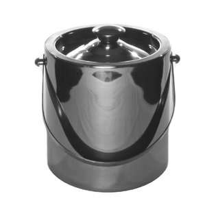 Mr. Ice Bucket 263 1 Mirror Finish Stainless Steel Ice Bucket, 2 Quart 