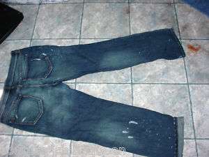 OLD NAVY New Paint Splatter Destroyed Misses Jeans 14  