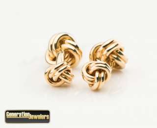 Tiffany & Co 14K Double Knot Cufflinks Excellent  