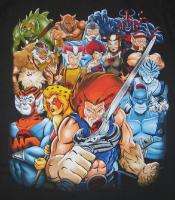 Thundercats TV Series Group/Cast Art Image T Shirt, NEW  