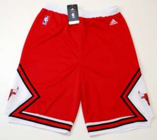 NBA Adidas Chicago Bulls Youth 2012 Road Shorts Red New with Tags 
