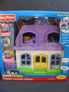 NEW LITTLE PEOPLE Happy Sounds HOME House Fisher Price Figures Pets 