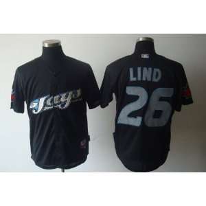    2012 Toronto Blue Jays 26 Lind Black Jersey