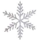 Vickerman 12 Icy Crystal and Silver Glitter Large Snowflake Christmas 