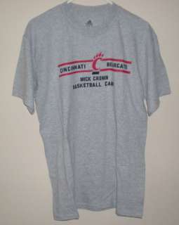 UC University of Cincinnati Bearcats Basketball Mick Cronin T Shirt sz 