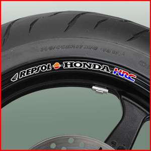 Honda Repsol Wheel Rim Stickers   fireblade cbr vtr vfr  