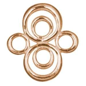   10pc 11x13mm Circle Connector   Rose Gold Plate Arts, Crafts & Sewing