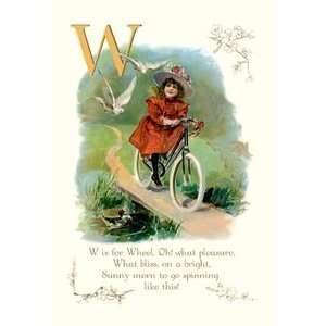  W is for Wheel   Paper Poster (18.75 x 28.5) Sports 