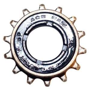 ACS Fat Single Freewheel, 16T x 1/8, Southpaw Left Side Drive, Black 