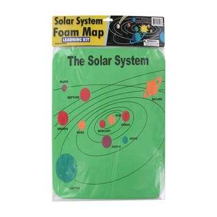 bulk buys foam solar system map   Case of 48 