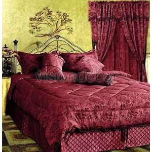   Tone on Tone Jacquard King Bed in a Bag Comforter Bedding Set Home