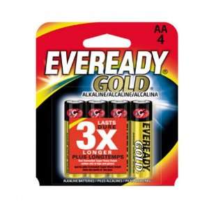  Eveready Gold AA Batteries   Four Pack 
