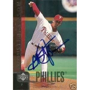 Garrett Stephenson Signed Phillies 1998 Upper Deck Card  