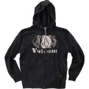  Volcom Clothing Tri Fold Basic Zip Hoodie Sports 